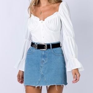 Princess Polly Denim Mini Skirt